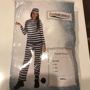 Women's striped Prisoner Costume